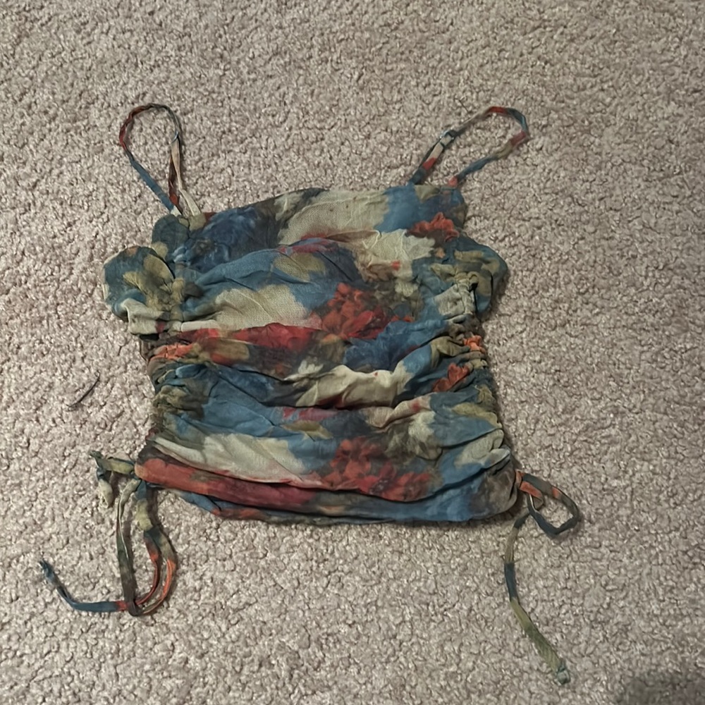 Urban Outfitters Multicolored Ruched Tank Top Women’s Size XS
